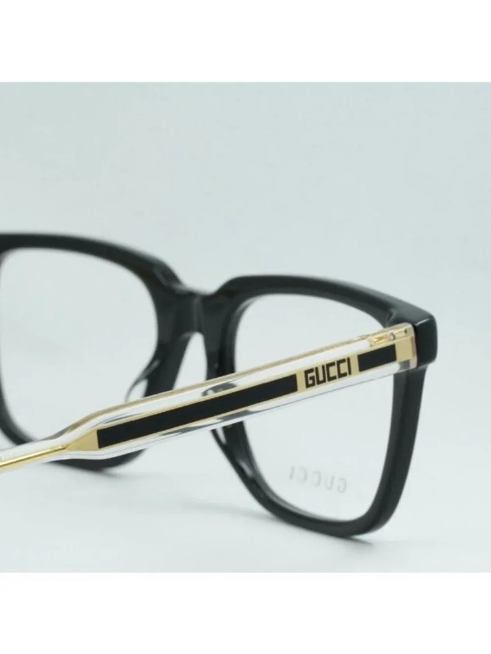 Gucci GG0560ON 005 Eyeglasses Black 55mm Square Frame